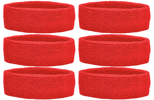 TEAM PACK-Headbands-Red (6/pack)