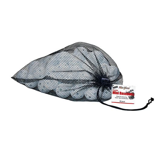 Hard Golf Ball Size Practice Balls - White - 60 pack in mesh bag