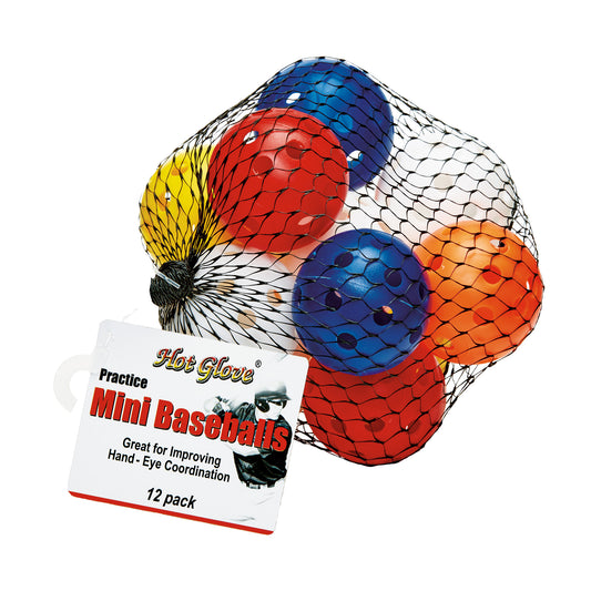 Hard Golf Ball Size Practice Balls- Assorted (12/mesh bag)