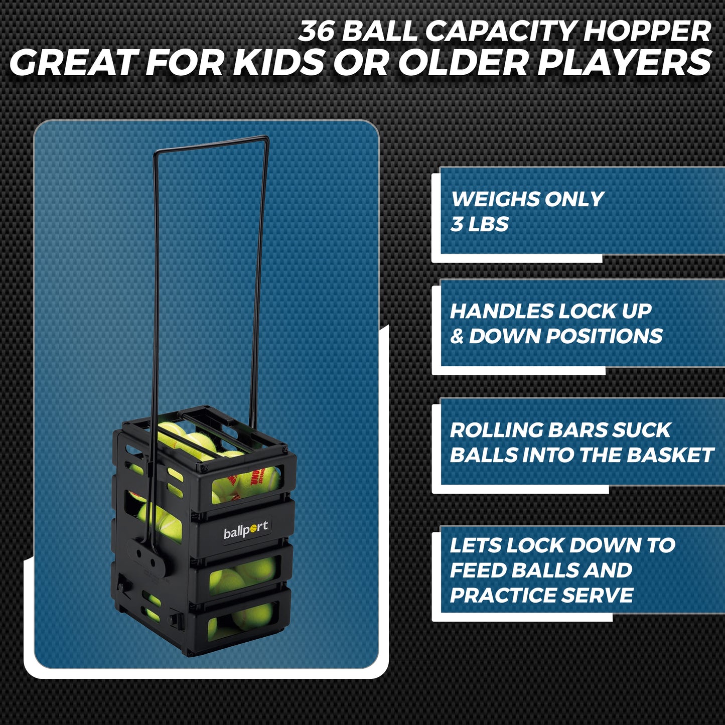 Tourna Ballport Mini 36 - Black