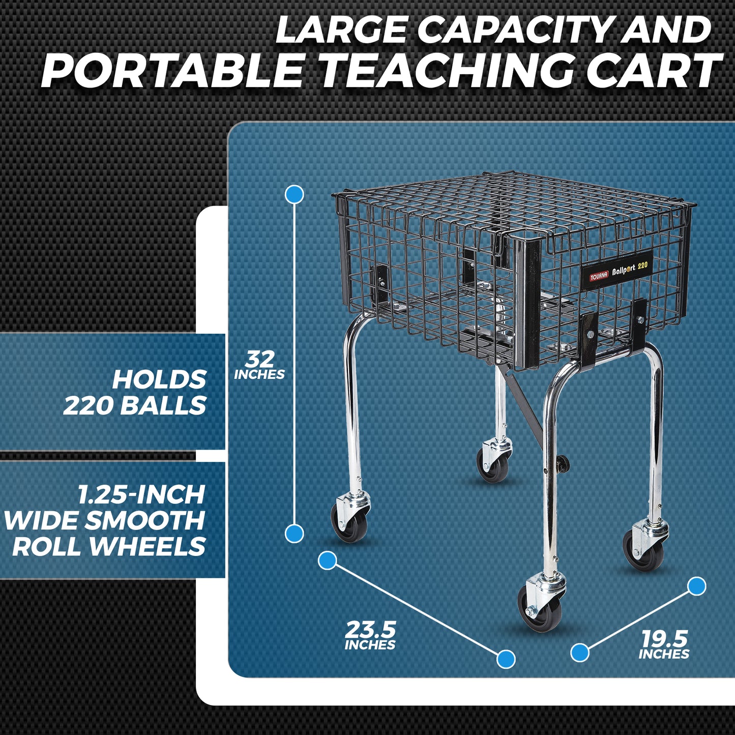 Ballport 220 Folding Teaching Cart