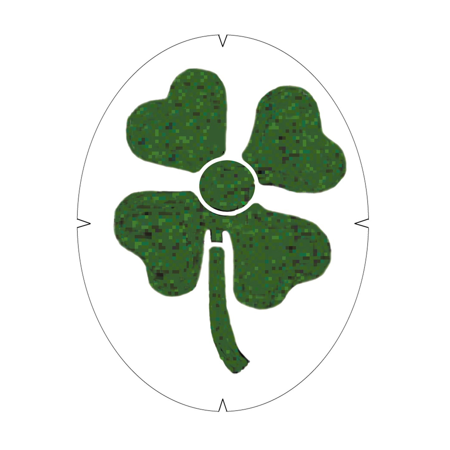 FOUR LEAF CLOVER - Stencil