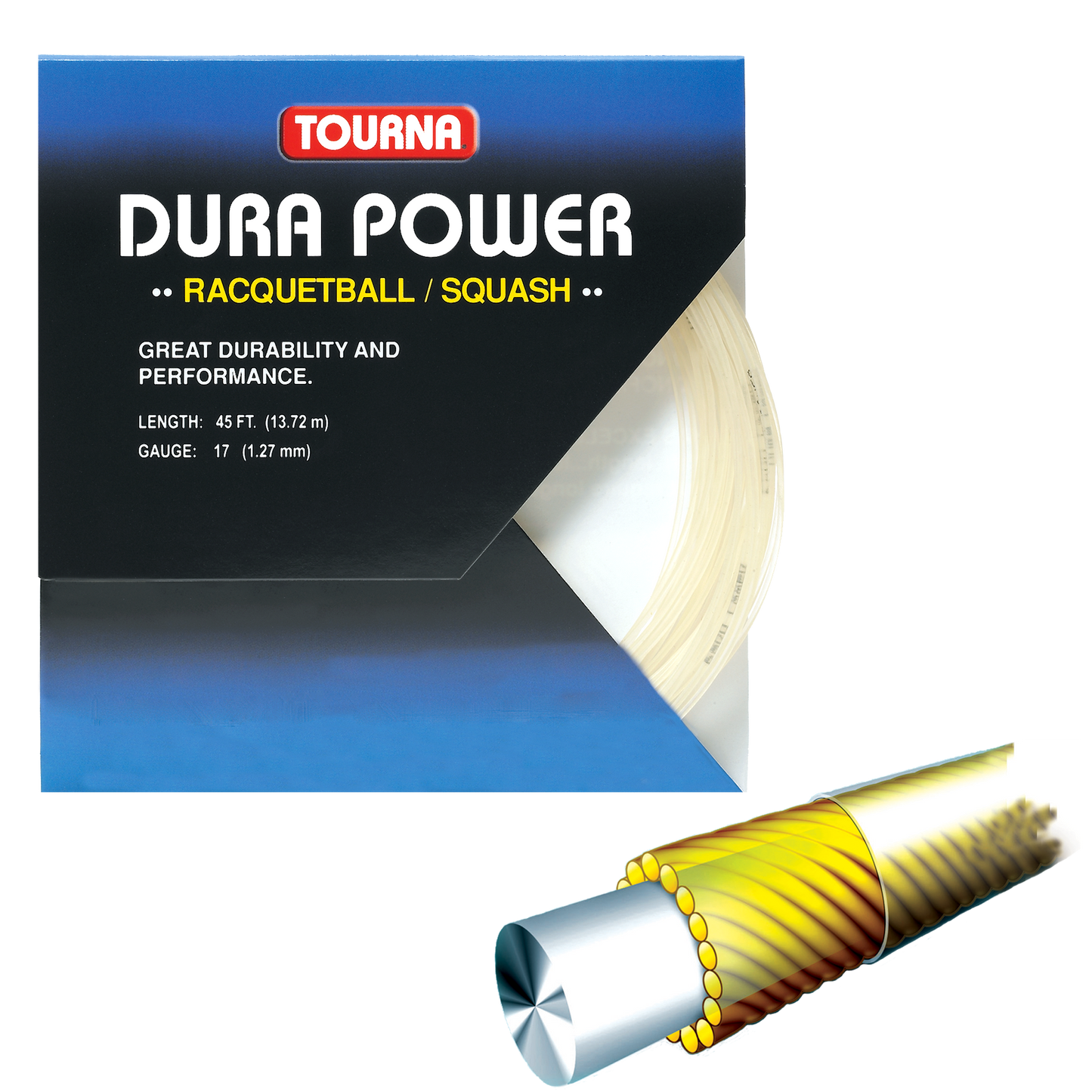 TOURNA DURA POWER 17g (Amber), 45 ft Set