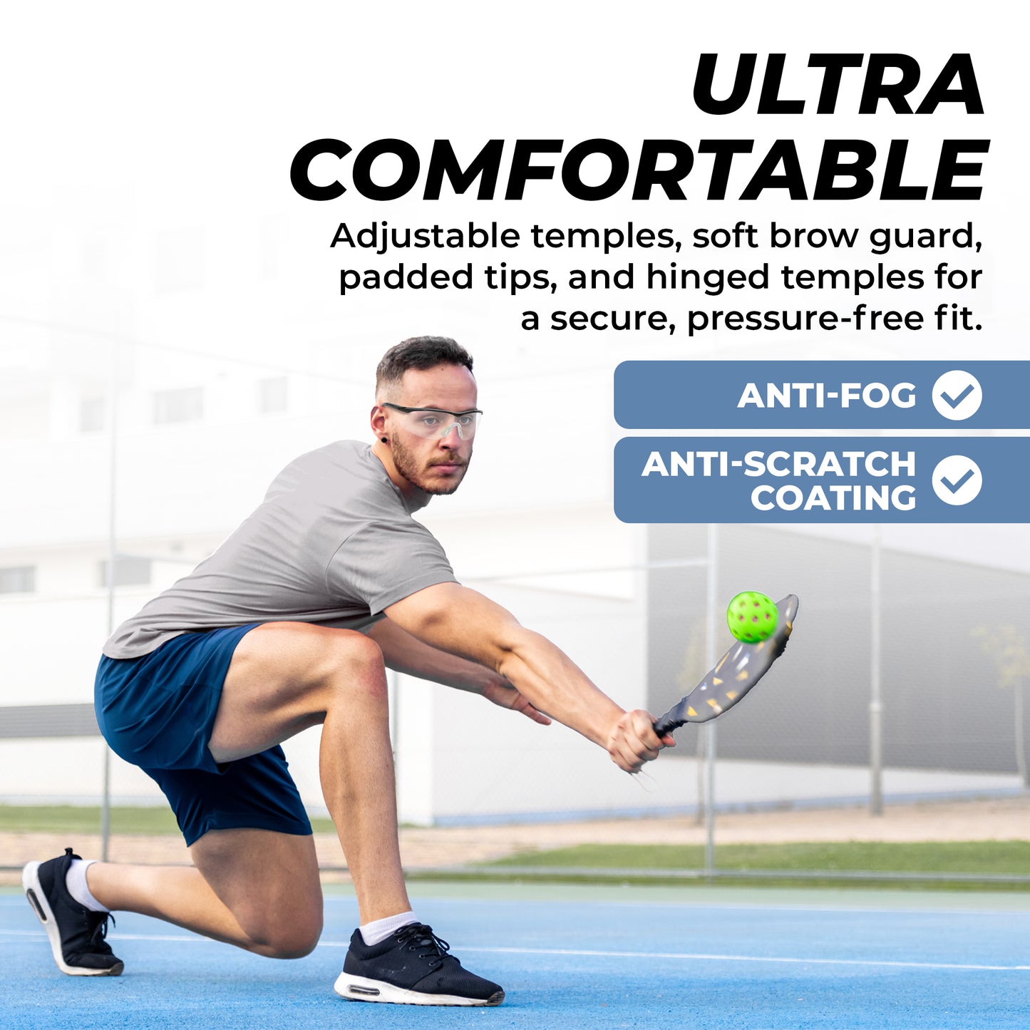 Tourna Clear Eye Protection for Pickleball and Tennis