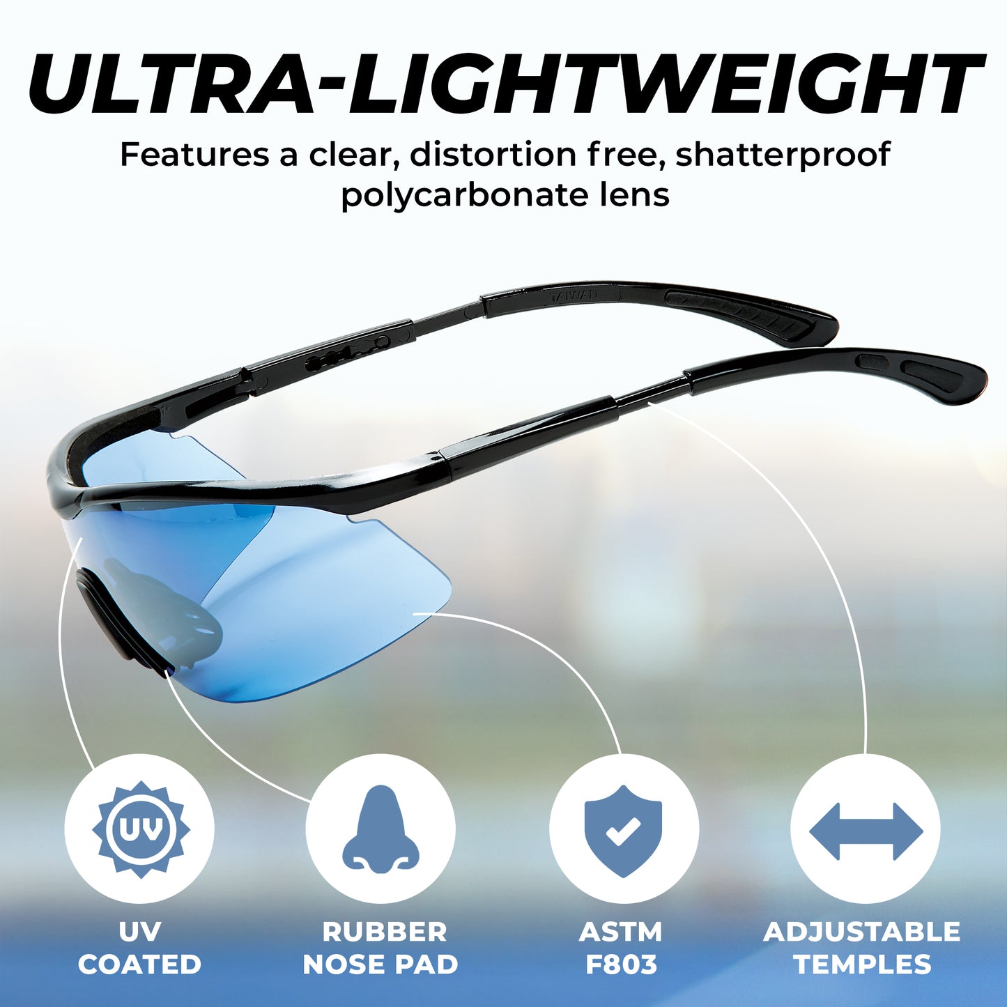 Tourna Specs Eye Guards for Enhanced Visibility and Protection in Tennis, Pickleball, and Golf