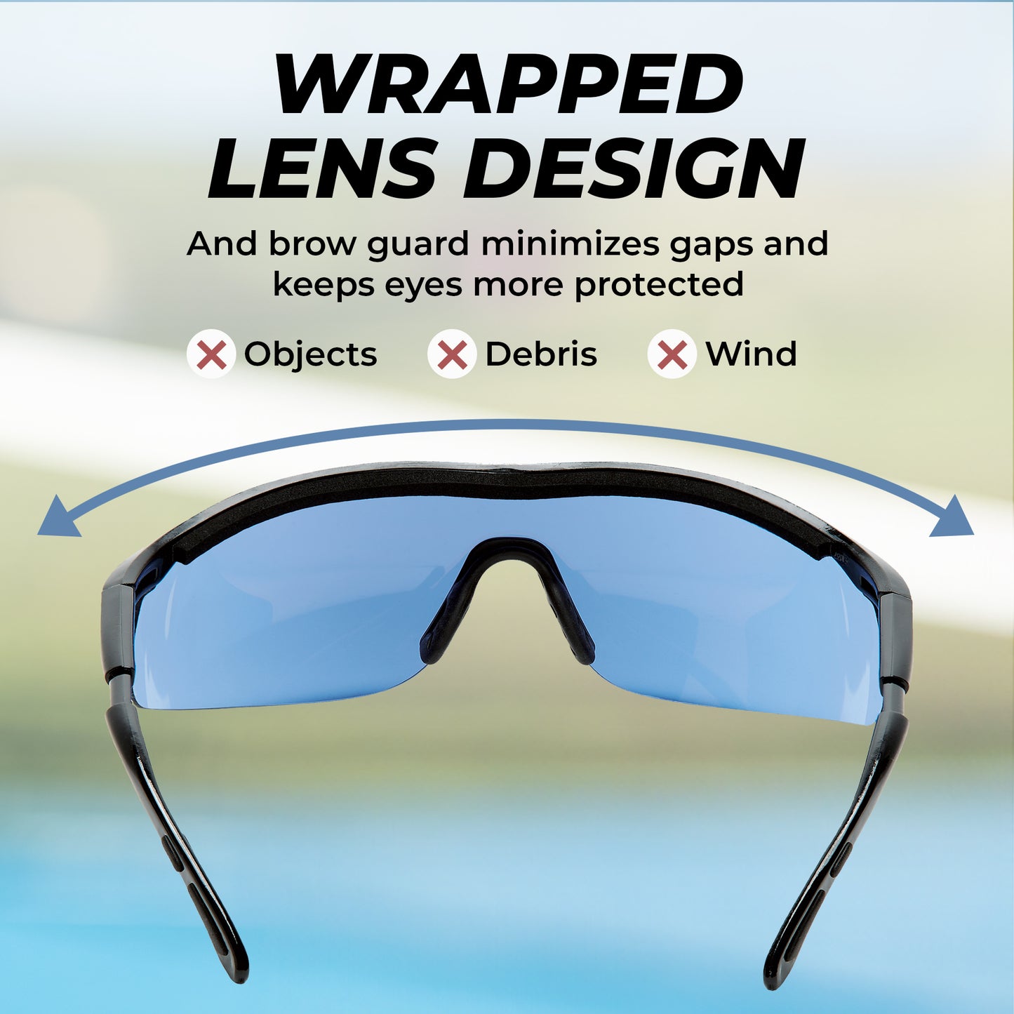 Tourna Specs Eye Guards for Enhanced Visibility and Protection in Tennis, Pickleball, and Golf