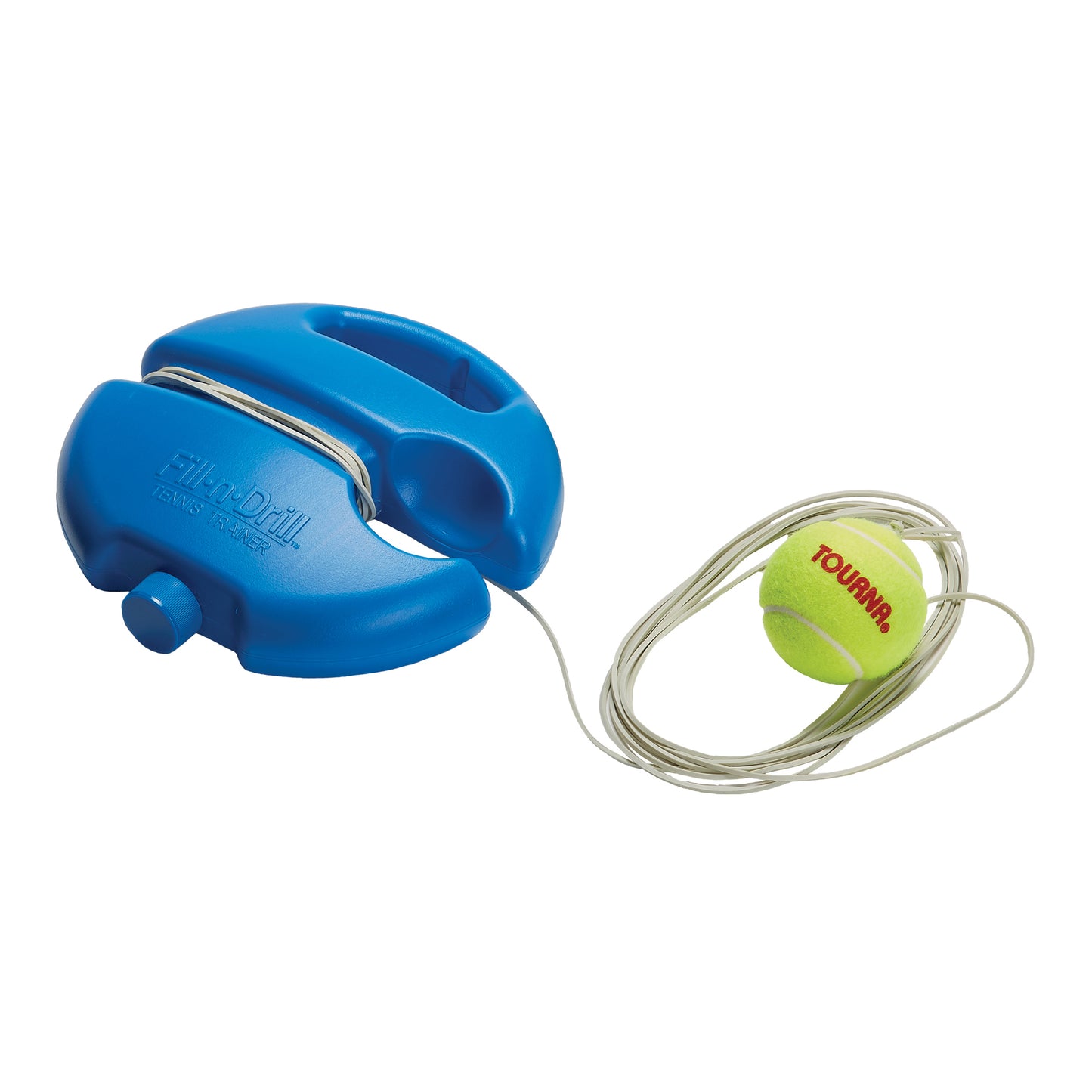 FILL-n-DRILL Tennis Trainer - The Original Water Filled Rebounder