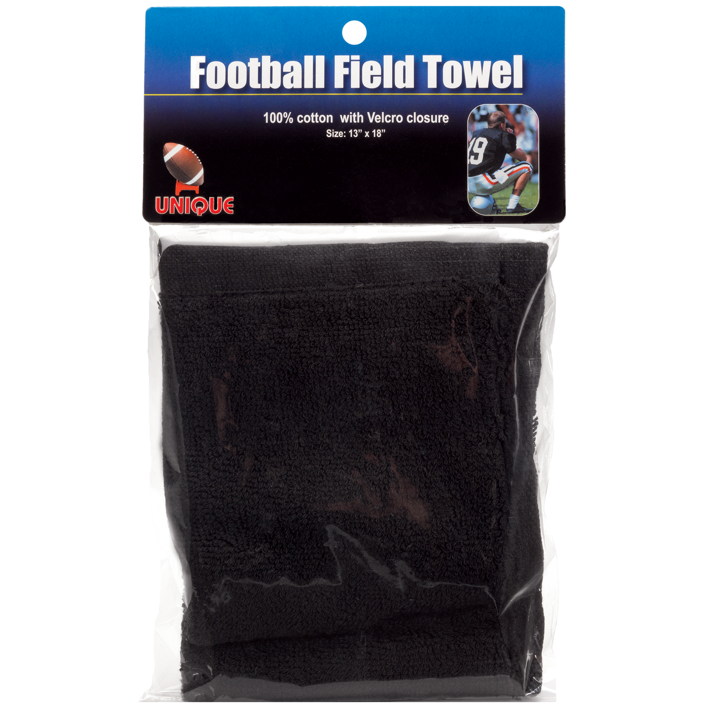 Football FIELD TOWEL-Black