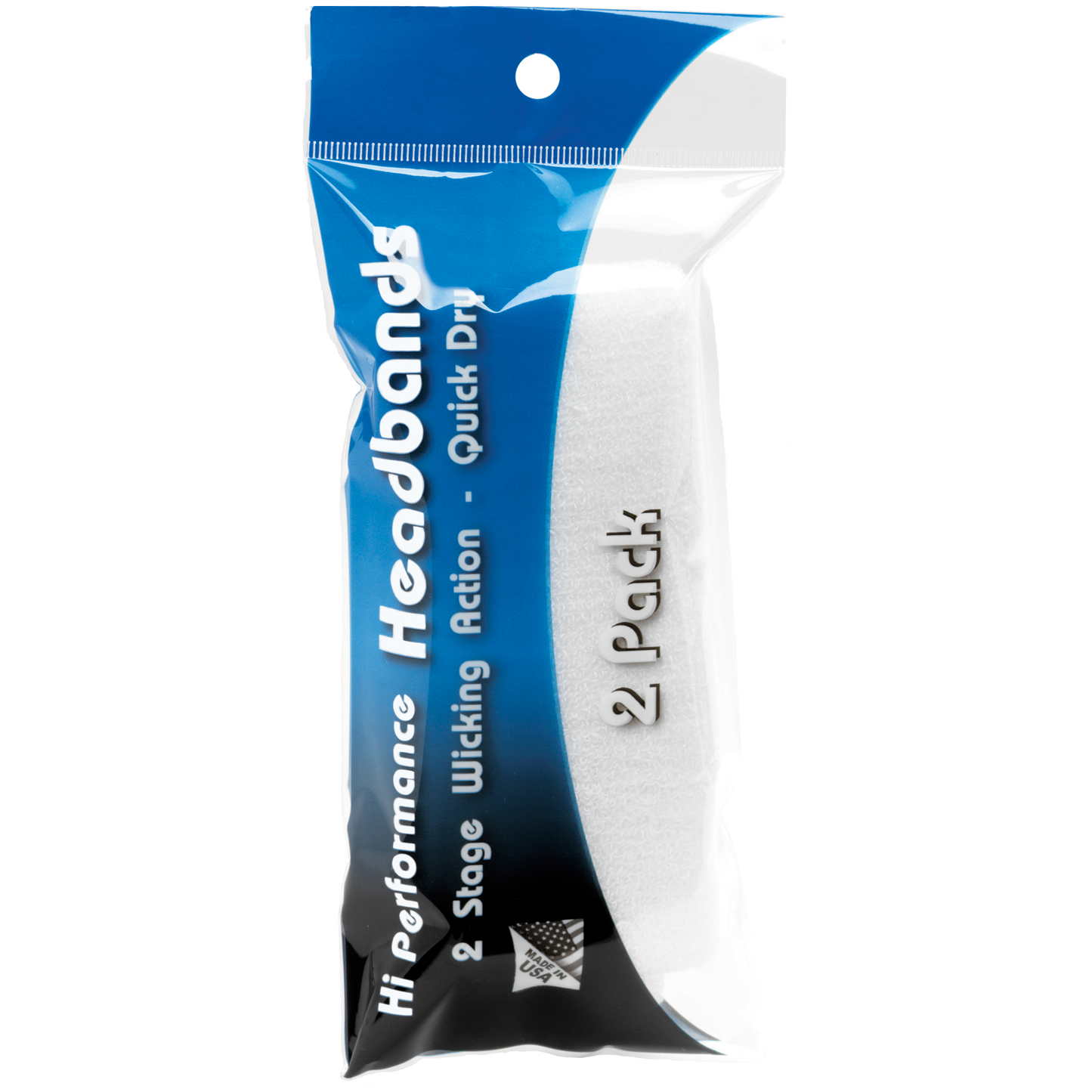 Hi-Performance Headband 2 Pack (White or Black)