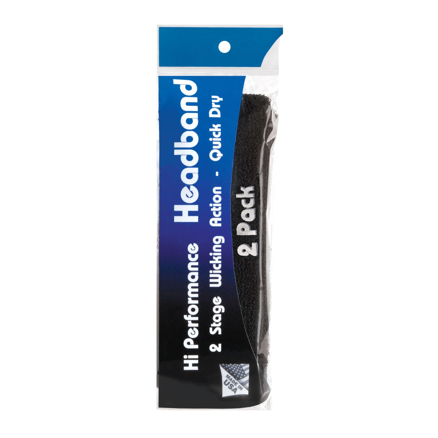 Hi-Performance Headband 2 Pack (White or Black)
