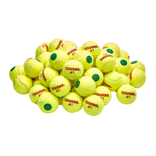TOURNA Green Dot Low Compression Tennis Balls  - 60 Balls