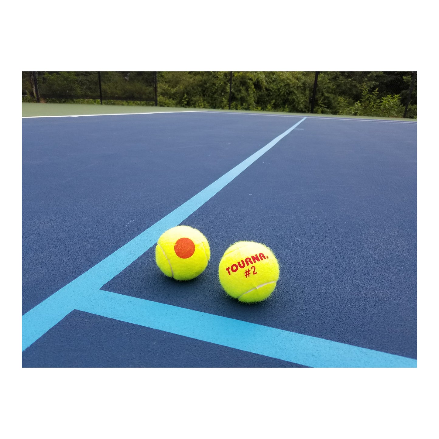 Tourna Orange Dot Low Compression Transition Tennis Balls - Mesh Carry Bag of 18