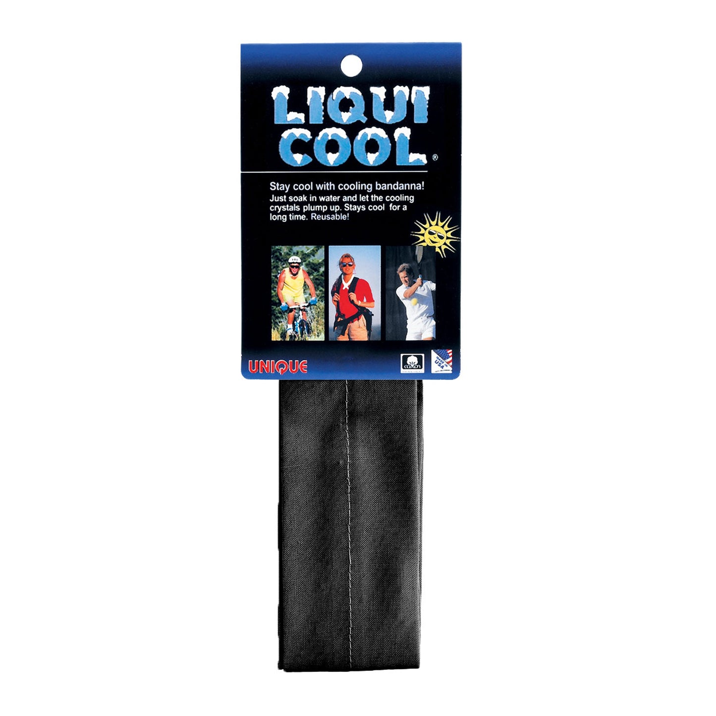 LIQUICOOL Cooling Bandanna- Black