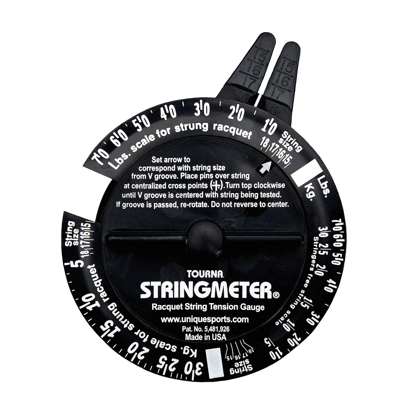 Tourna String Meter String Tension Tester Black