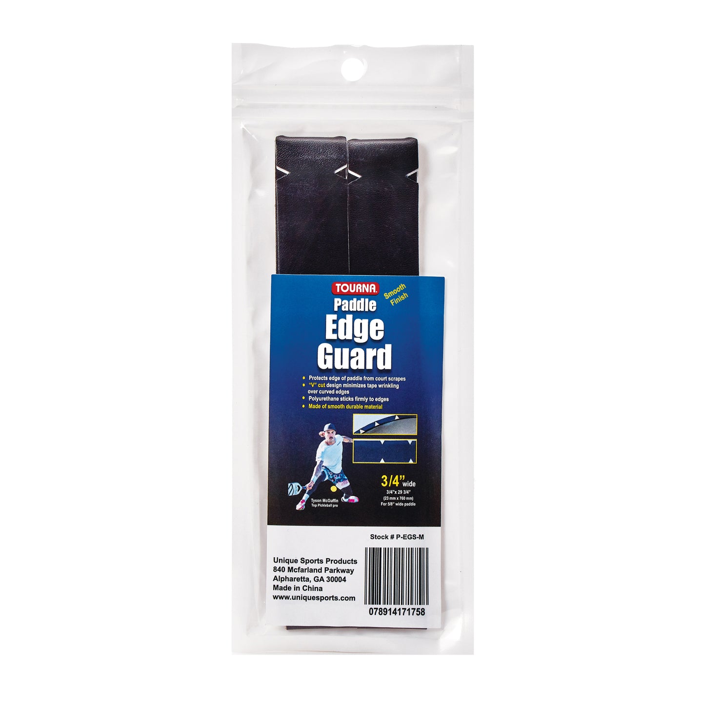 Pickleball Edge Guard - Smooth- MEDIUM - 3/4" wide
