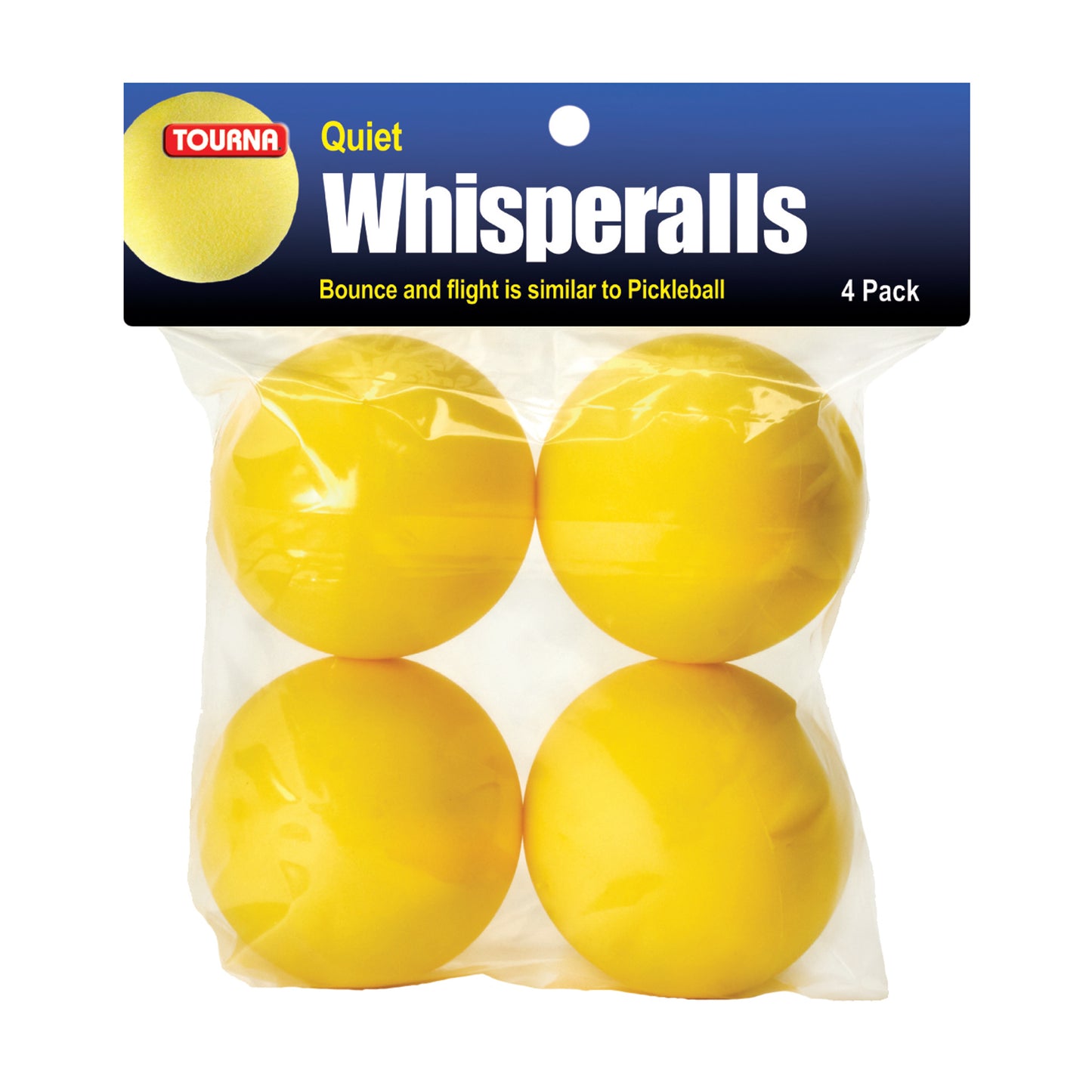WHISPERBALL - Quiet Foam Pickleball - 4 PACK