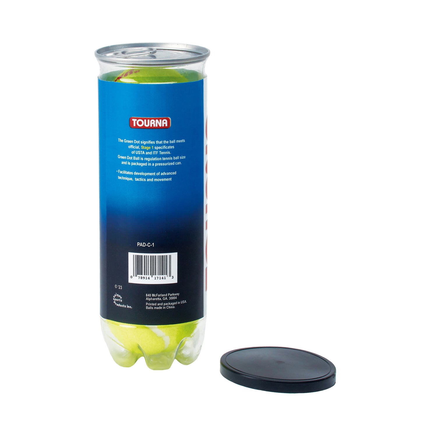 Padel Balls, 1 can/3 Balls