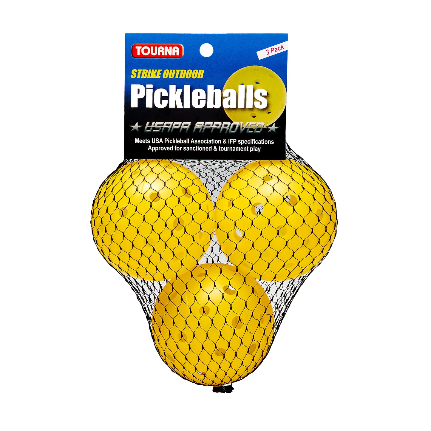 Tourna Strike Outdoor Pickleballs - 3 Pack
