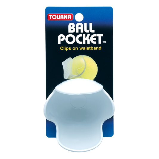 Tourna Ball Pocket - Tennis Ball Waist Clip - White