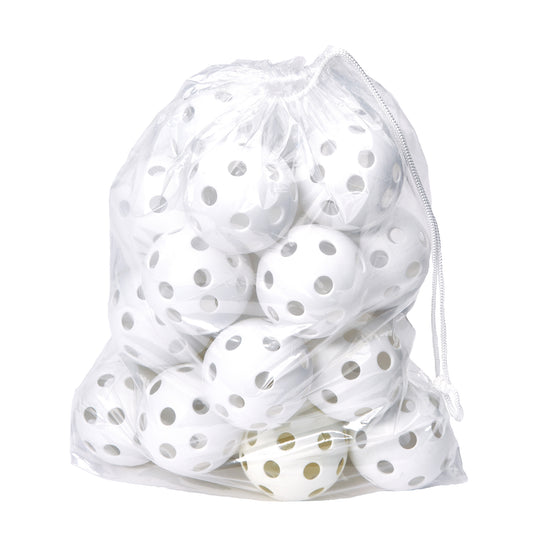 20 WHITE SOFTBALLS IN CARRY BAG