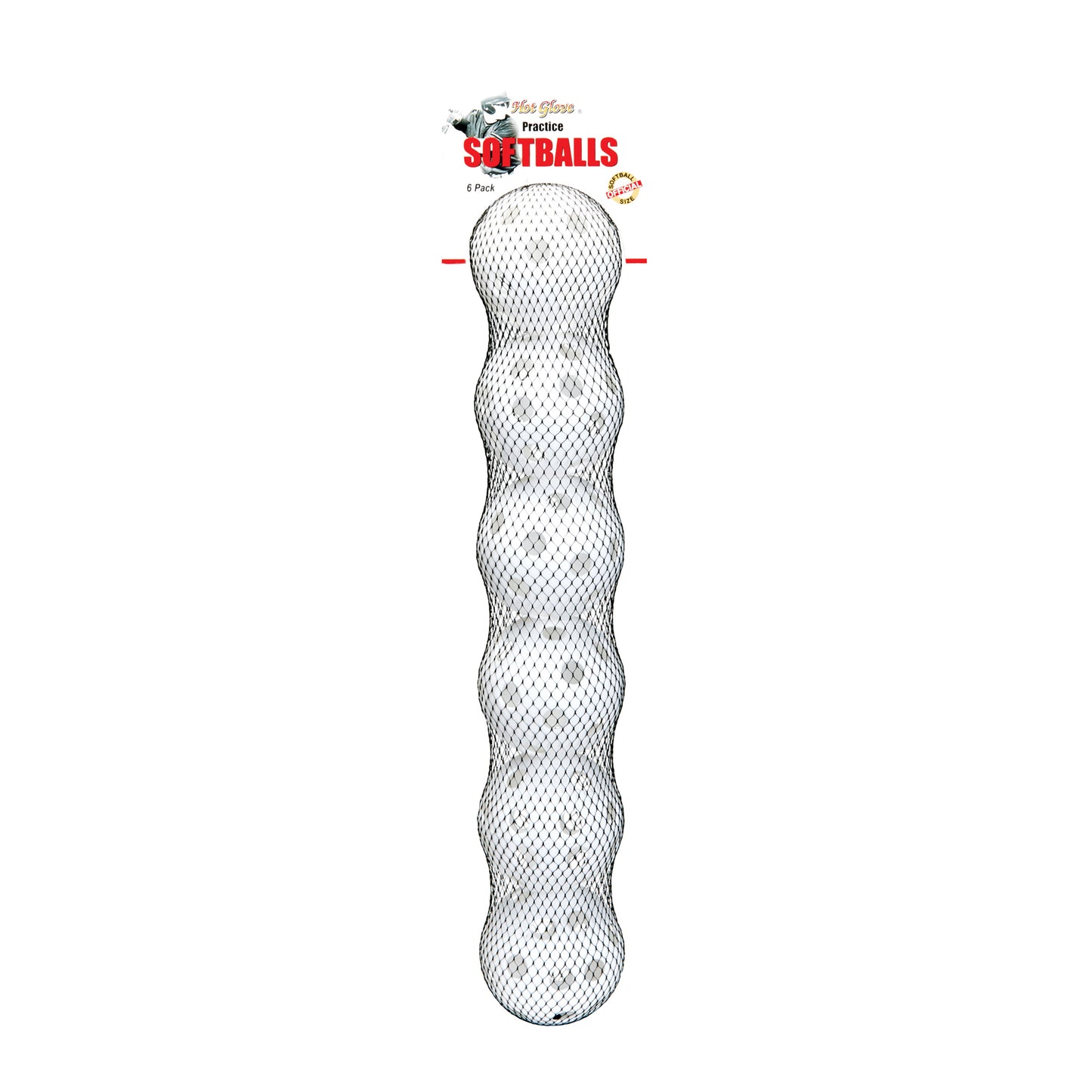 Practice Softballs 6 Pack - White