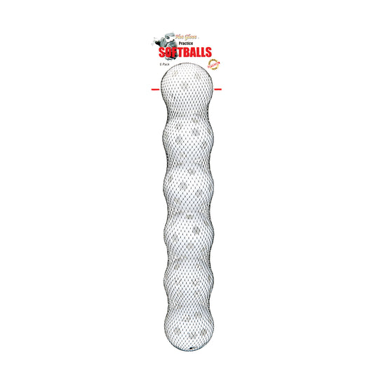 Practice Softballs 6 Pack - White