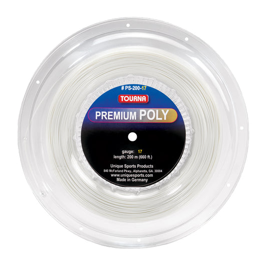 Tourna Premium Poly 17g Reel - Pearl White