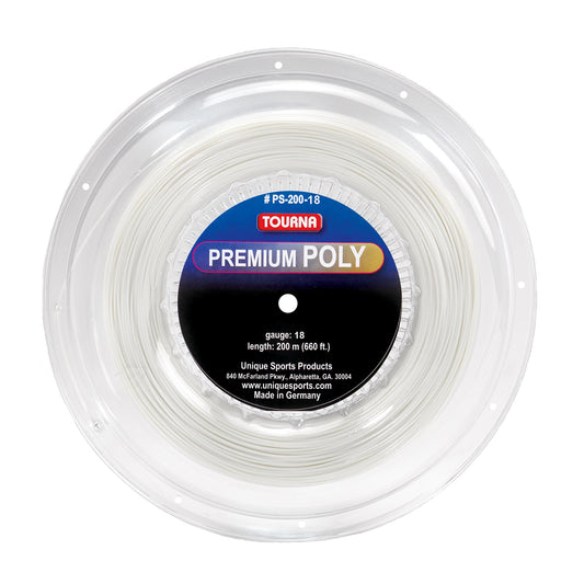 Tourna Premium Poly 18g Reel - Pearl White