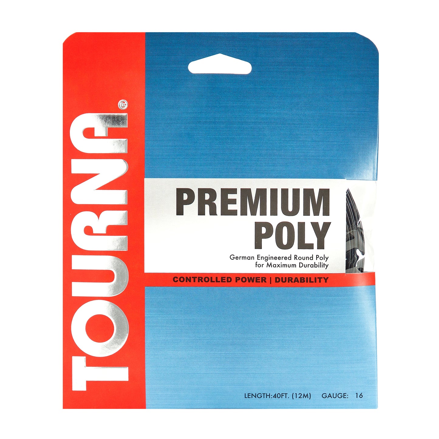 Tourna Premium Poly Black, 16 gauge