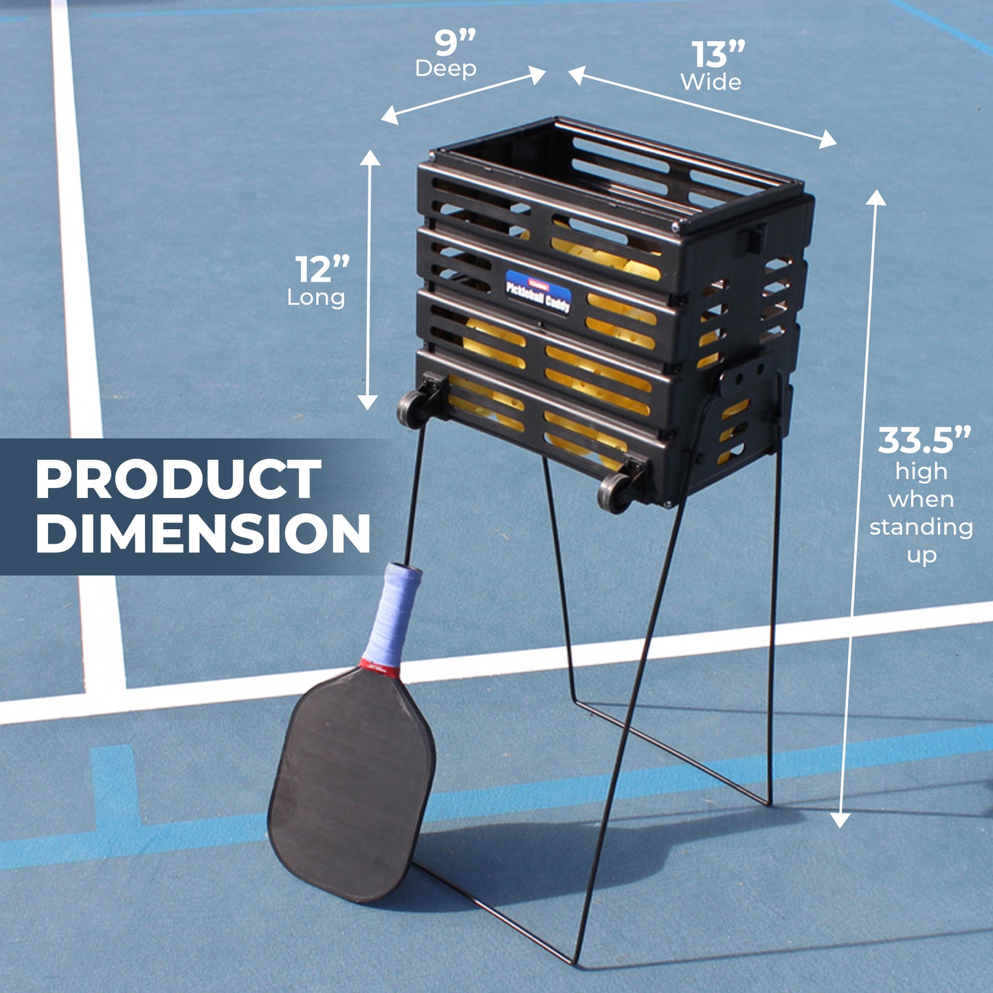 Pickleball Ballport with wheels
