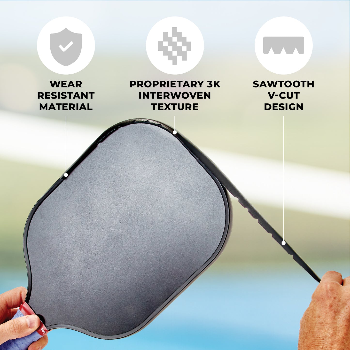 Pickleball Edge Guard Woven - SMALL - 5/8" wide