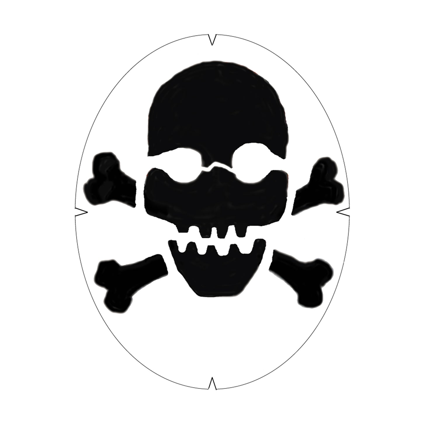 SKULL & CROSSBONES Stencil