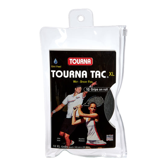 Tourna Tac Tacky Feel Tennis Grip (10XL Grips) Black