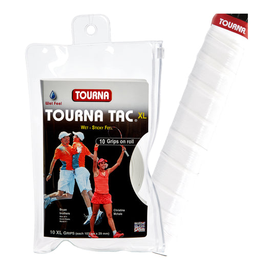 Tourna Tac Tacky Feel Tennis Grip (10XL Grips) White