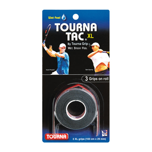 Tourna Tac Tacky Feel Tennis Grip (3XL Grips) Black