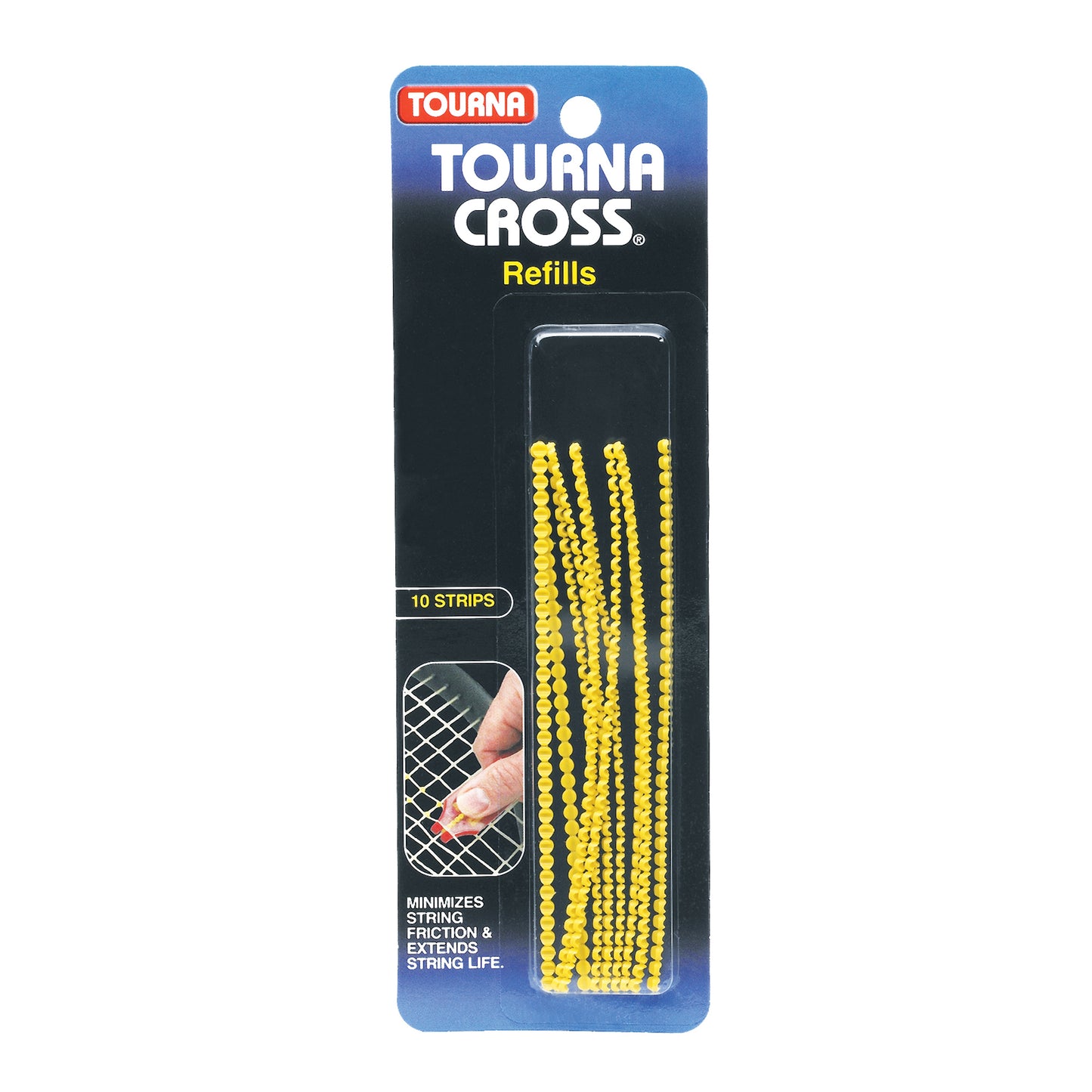 Tourna Cross Replacements String Saver Refills (10 Pack), Yellow