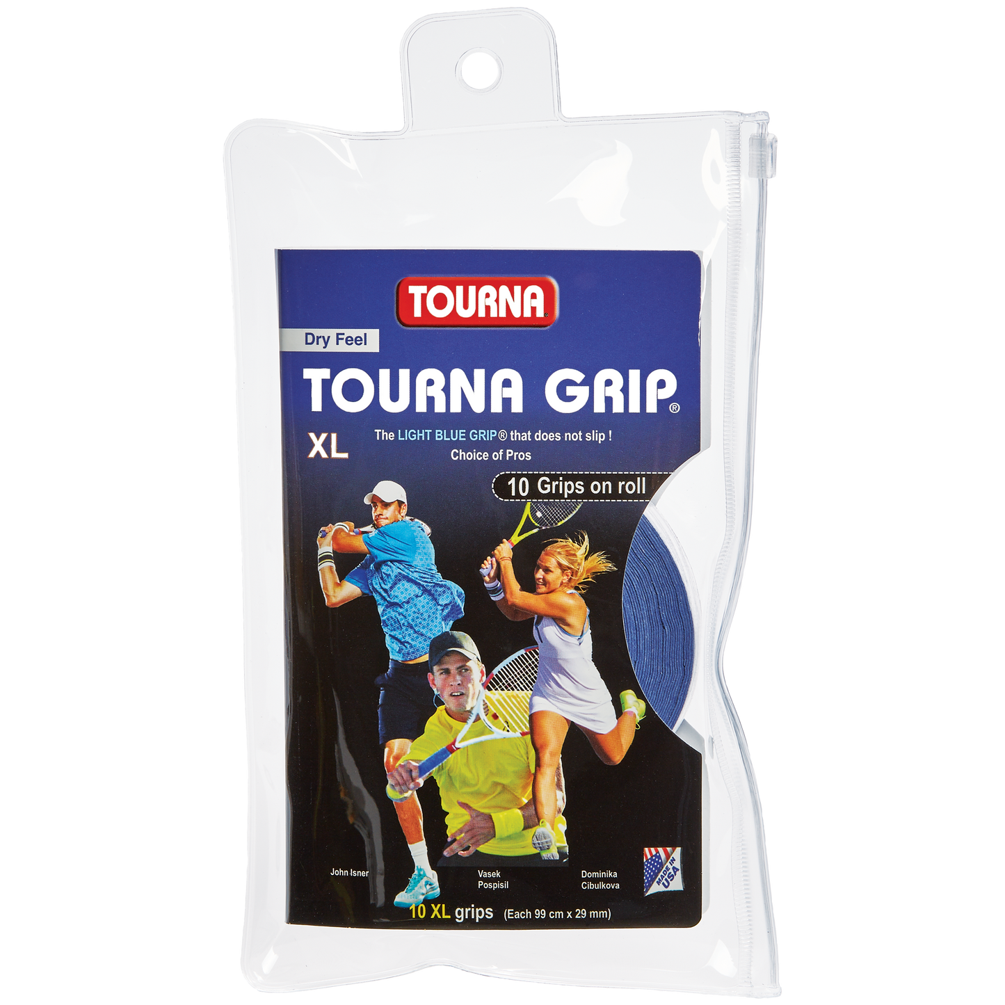 Tourna Grip XL Original Dry Feel Tennis Grip 10 Pack