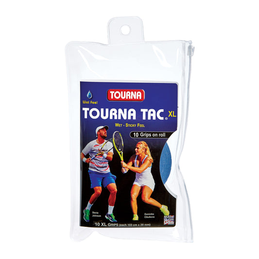 Tourna Tac Tacky Feel Tennis Grips (10XL Grips) Blue