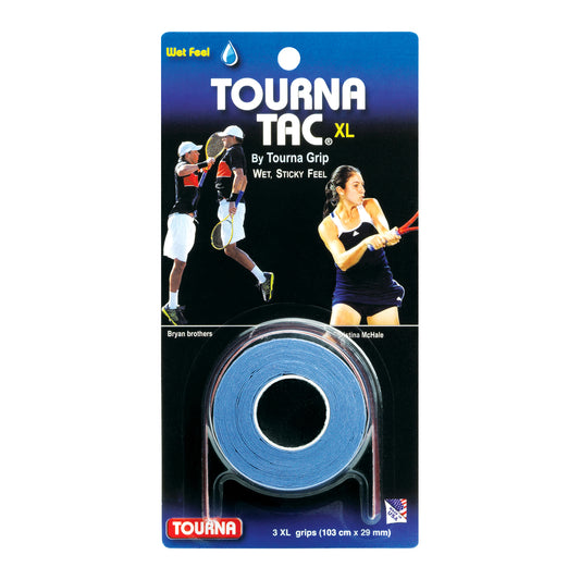 Tourna Tac Tacky Feel Tennis Grip (3XL Grips) Blue