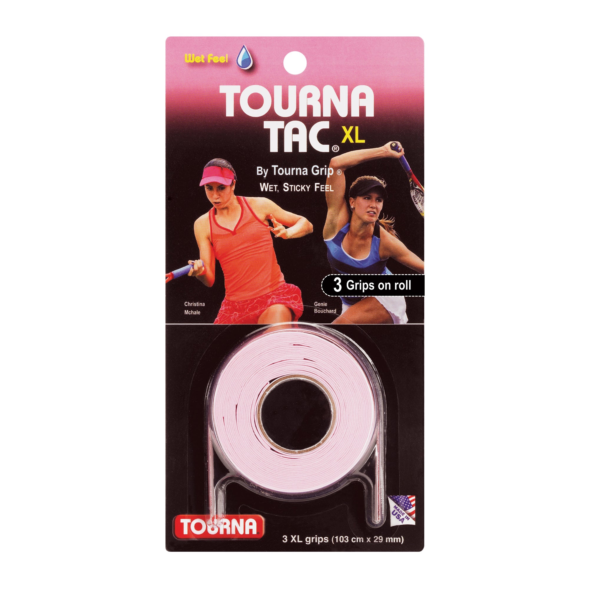 Tourna GRIP Original - Pack of 3 - Tennis Badminton Overgrip - BLUE - Dry Feel e