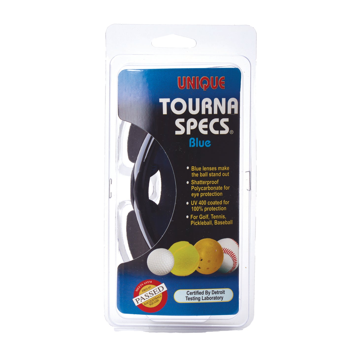 Tourna Specs Eye Guards for Enhanced Visibility and Protection in Tennis, Pickleball, and Golf