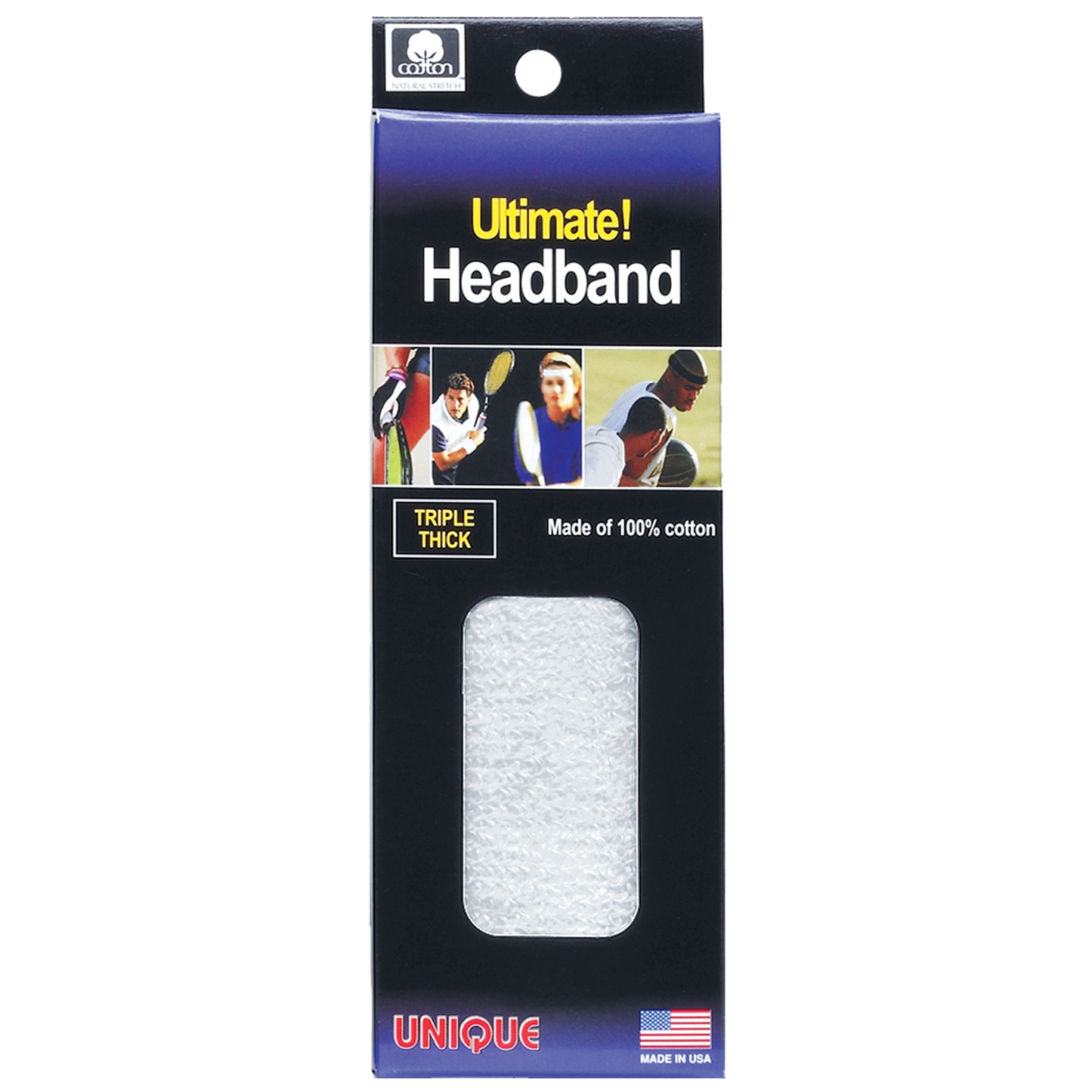 ULTIMATE HEADBAND- (3 ply)-White