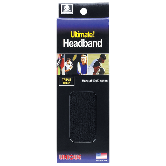 ULTIMATE HEADBAND- (3 ply) Black