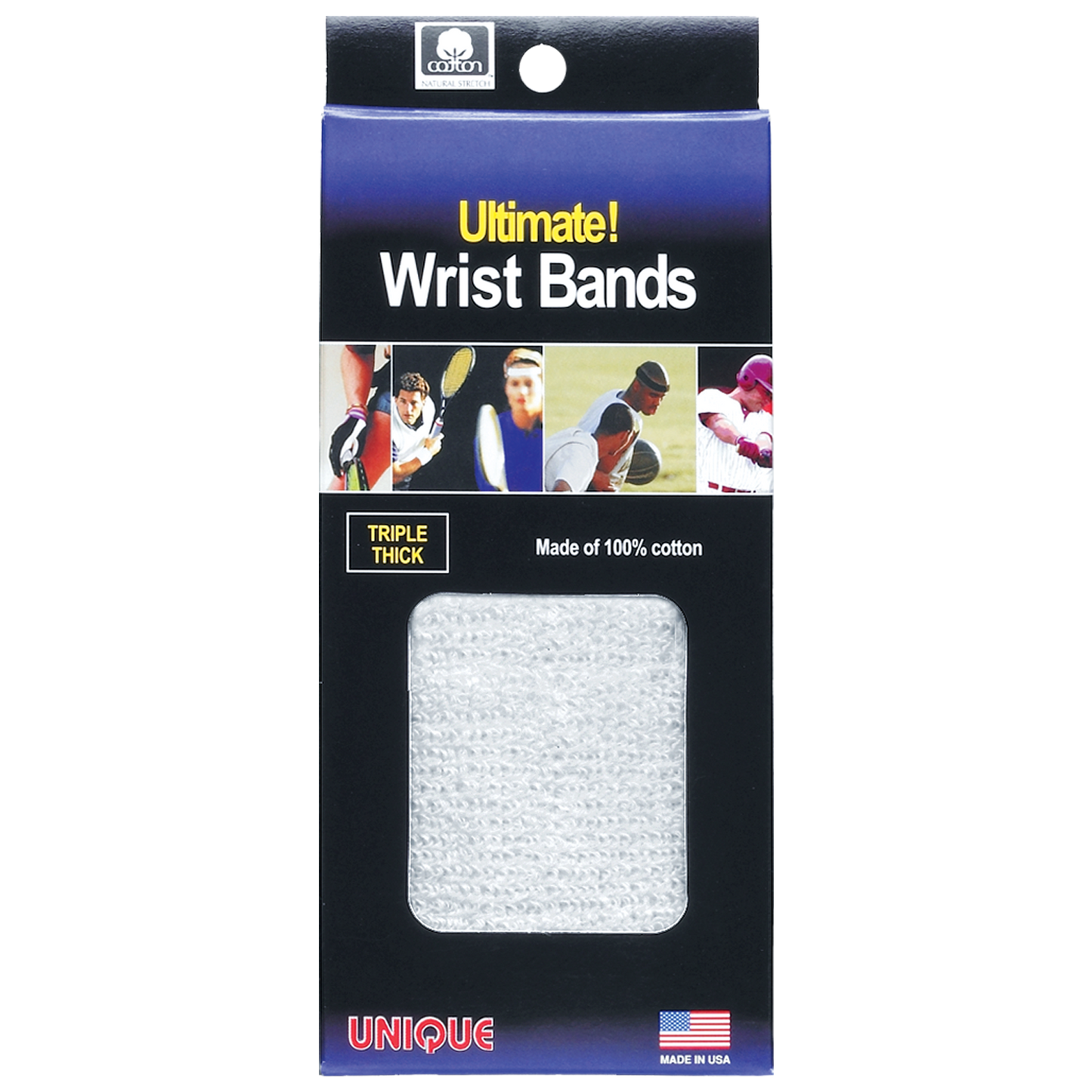 ULTIMATE WRISTBANDS- (3 ply)-White
