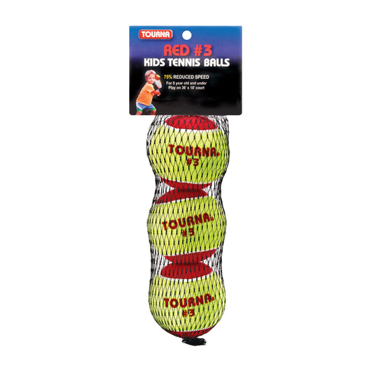 Tourna Low Compression Stage 3 Tennis Ball (3/mesh bag)