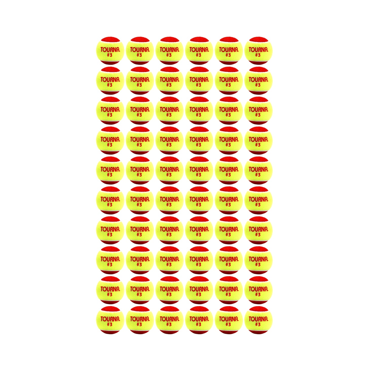 Tourna Low Compression Stage 3 Tennis Ball - 60 Balls