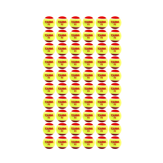 Tourna Low Compression Stage 3 Tennis Ball - 60 Balls
