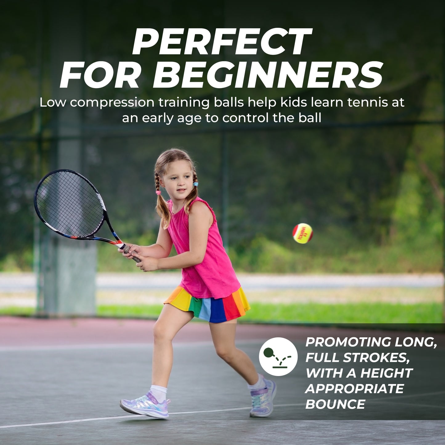 Tourna Low Compression Stage 3 Tennis Ball - 60 Balls