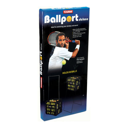Tourna Ballport Deluxe 80 with Wheels - Black