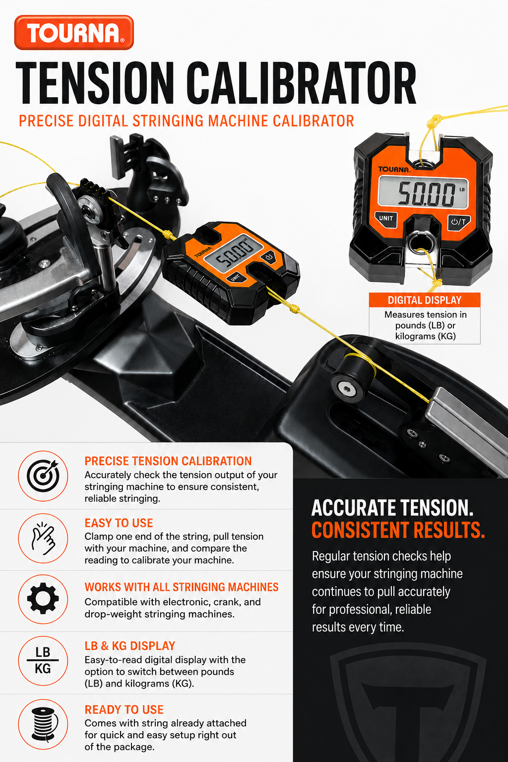 Tension Calibrator - Digital Stringing Machine Calibrator